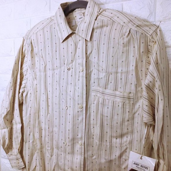 New Vintage 80s Double-Breasted Oversize Shirt - Picture 5 of 8